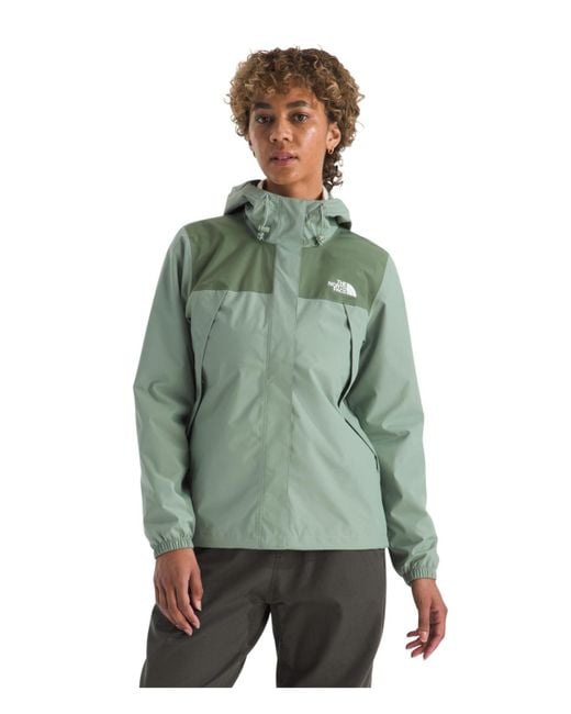 The North Face Green Antora Hooded Rain Jacket
