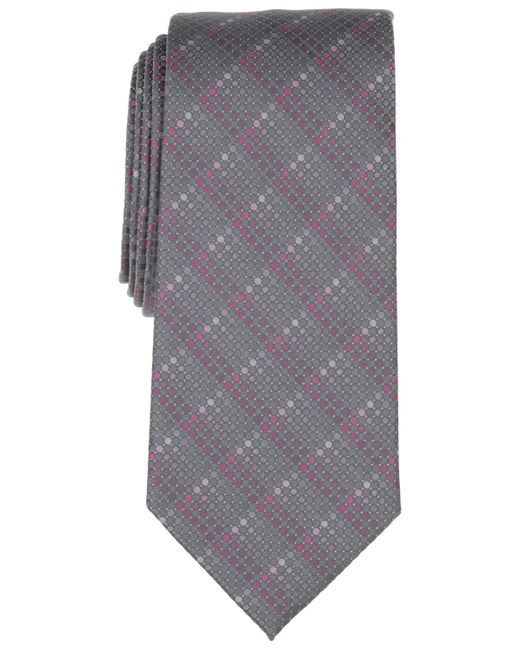 Perry Ellis Gray Sline Neat Pattern Classic Tie for men