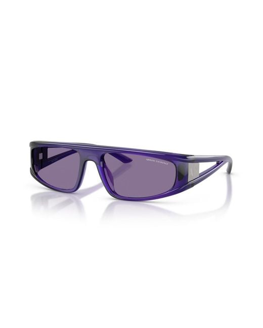 ARMANI EXCHANGE Purple Geometric Sunglasses