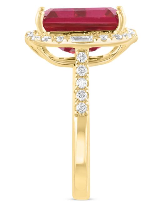 Effy Pink Effy Emerald-cut Lab Grown (6-7/8 Ct. T.w.