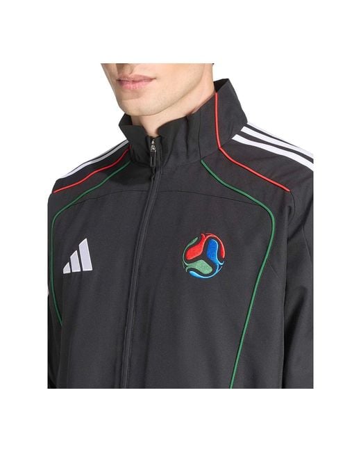 Adidas Black Host Track Top Zip Front Jacket for men