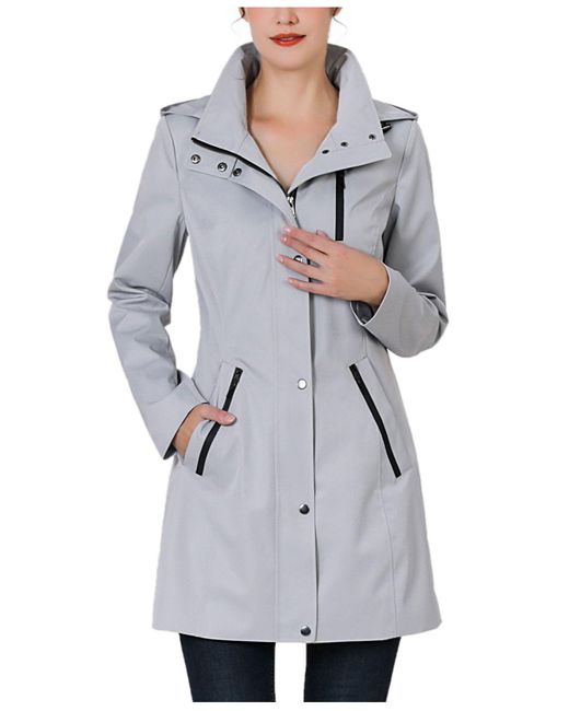 Kimi + Kai Molly Water Resistant Hooded Anorak Jacket in Gray Lyst