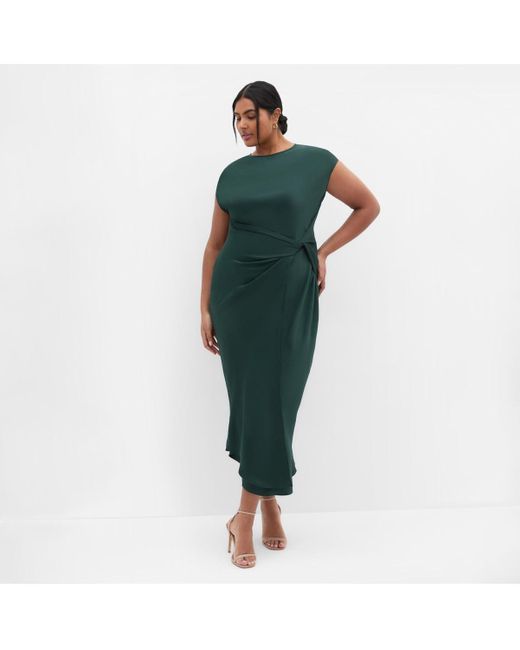 green emerald velvet dress City Chic Women's Plus Size Cocktail Dress