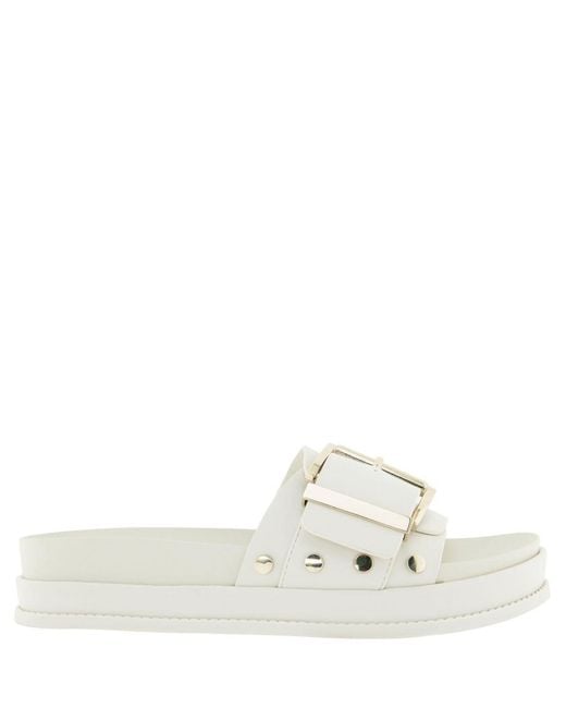 BCBGeneration White Bonas Footbed Sandal