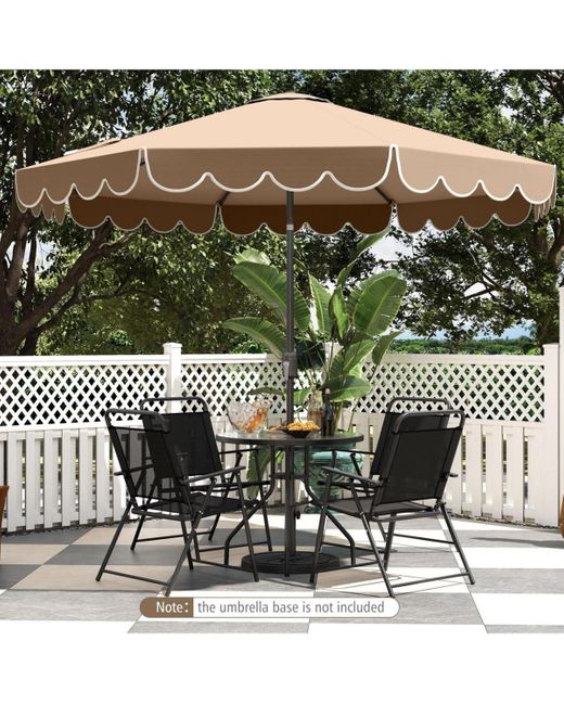 Mecale Multicolor 10 Feet Patio Umbrella Outdoor Market Umbrella