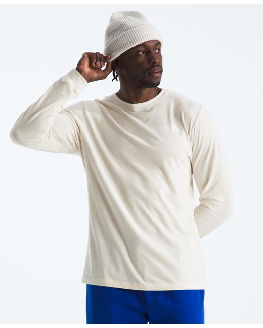 The North Face White Evolution Box Long Sleeve T-shirt for men