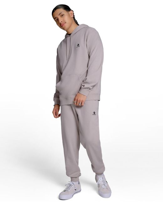 Converse Gray Standard Fit Long Sleeve Sweatshirt for men