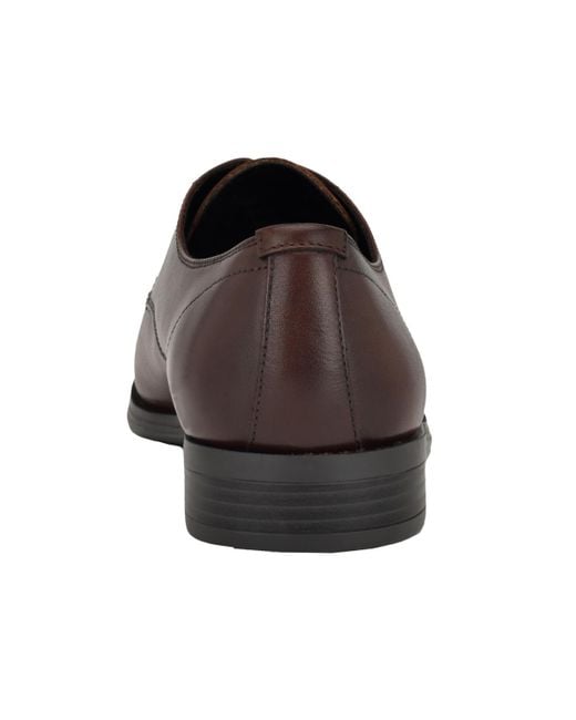 Calvin Klein Jack Lace Up Dress Oxford in Brown for Men | Lyst