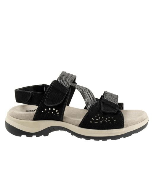 Softwalk® Black Oahu Sandal