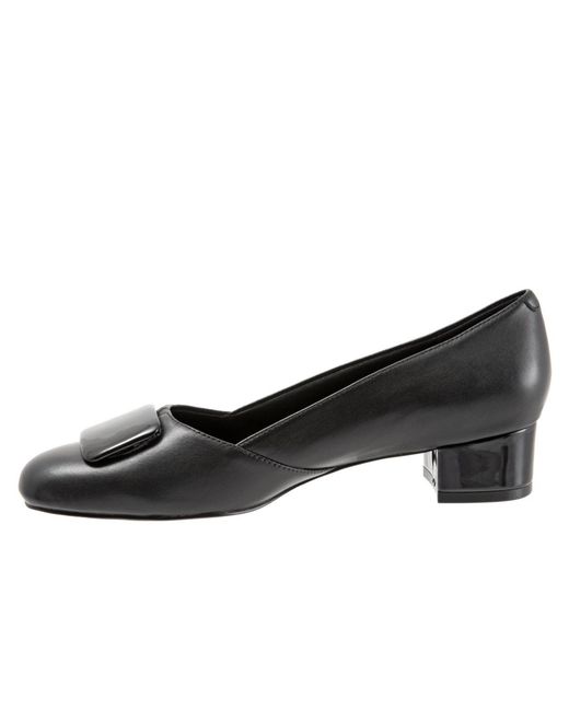 Trotters Black Delse Pump