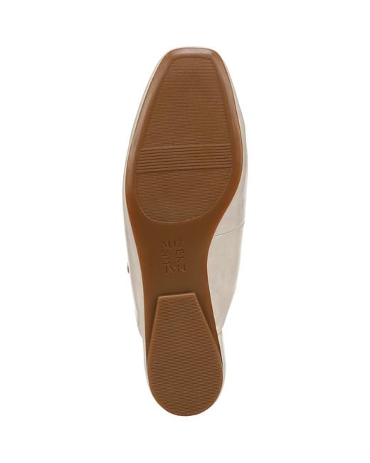 Naturalizer White Apple Square Toe Mary Jane Mules