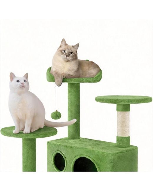 Aronkl Green Multi-level Cat Tree Tower