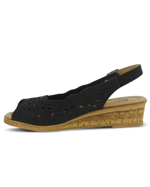 Spring Step Black Orella Slingbacks