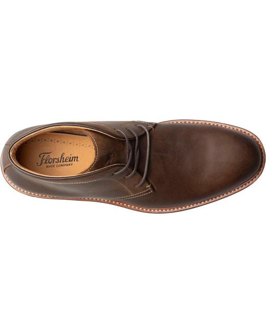 Florsheim Brown Anthem Plain Toe Chukka Boot for men
