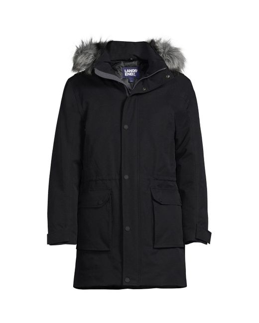 Lands' End Men's Big and Tall Expedition Waterproof Winter Down Parka - 4X Big  Tall - Radiant Navy