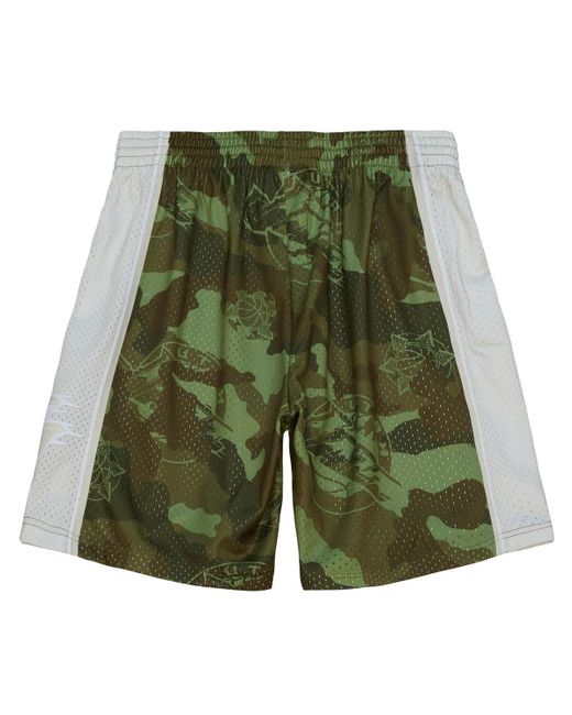 Mitchell & Ness Utah Jazz 1998-99 Hardwood Classics Ghost Green Swingman Shorts for men