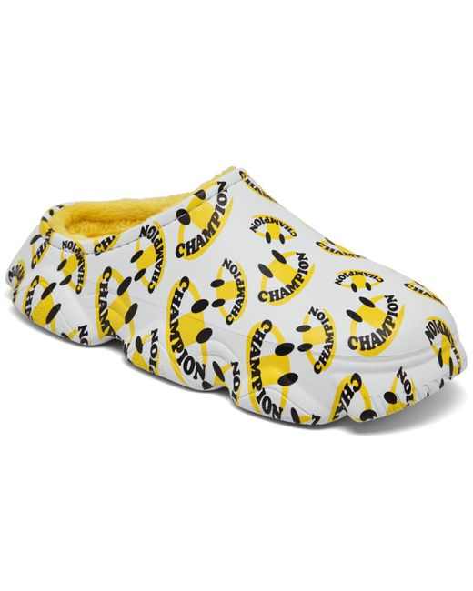 Champion Rubber Super Meloso Clogs From Finish Line in White, Yellow
