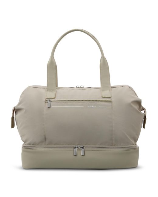 Samsonite Gray Better Than Basic Drop Bottom Weekender Duffel