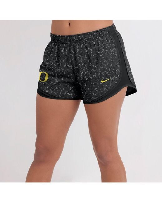 Nike Black Oregon Ducks Tempo Pattern Dri-fit Shorts