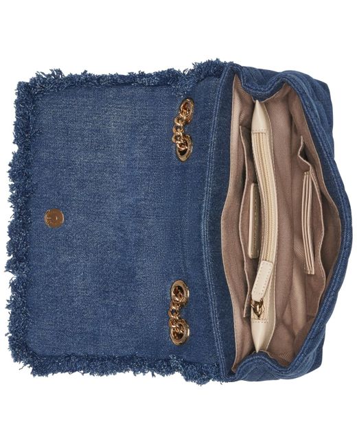 Karl Lagerfeld Blue Lafayette Medium Shoulder Bag