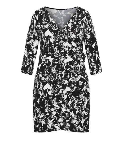 Avenue Black Deanna Wrap Lace Dress