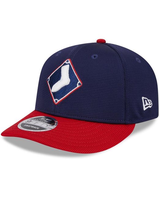KTZ Blue Chicago White Sox 2024 Batting Practice Low Profile 9fifty Snapback Hat for men