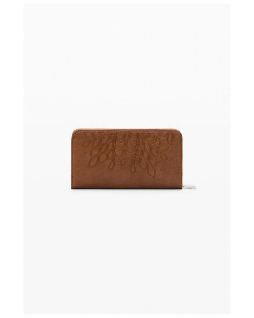 Desigual White Medium Embroidered Wallet