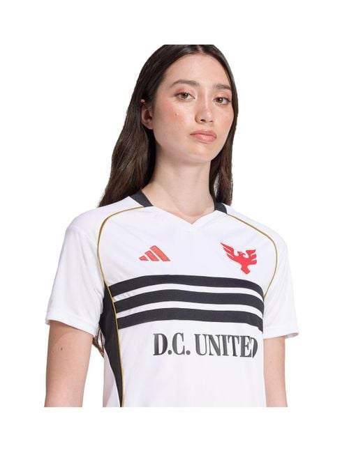 Adidas White D.c. United 2025 Third Replica Jersey