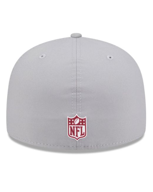 KTZ Gray Washington Commanders 2025 Sideline 59fifty Fitted Hat for men