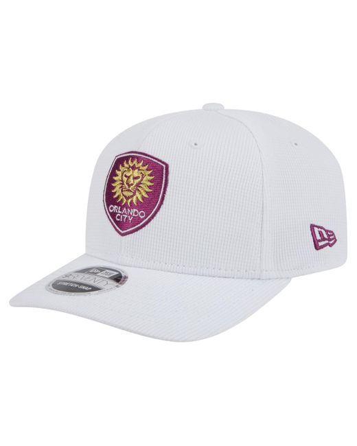KTZ White Orlando City Sc 2025 Jersey Hook 9seventy Stretch-snap Hat for men