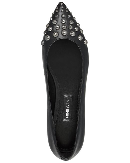 nine west studded flats
