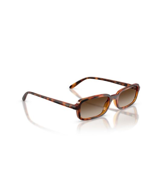 Vogue Eyewear Brown Rectangle Sunglasses