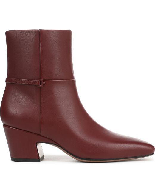 Franco Sarto Purple Saydie Square Toe Pull On Short Boots