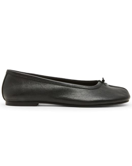 Steve Madden Black Calico Split-toe Ballet Flats