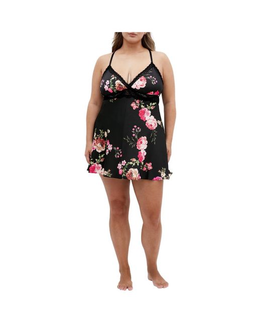 City Chic Black Plus Size Arcadia Chemise