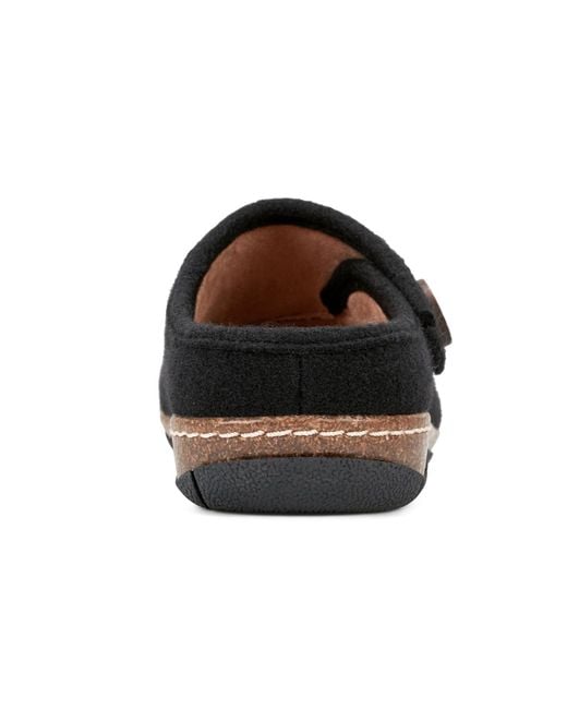 Earth Black Ezra Button Wrap Slip-on Clogs