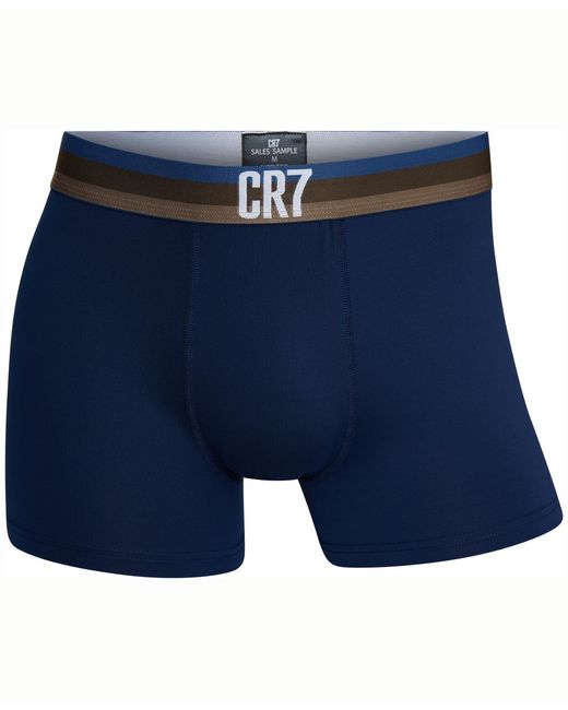 Cr7 Blue Microfiber Trunks for men