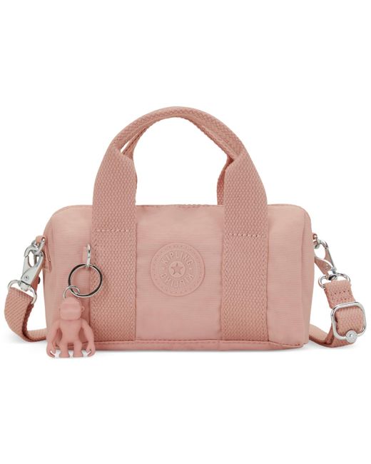 Kipling Pink Bina Mini Nylon Crossbody Handbag