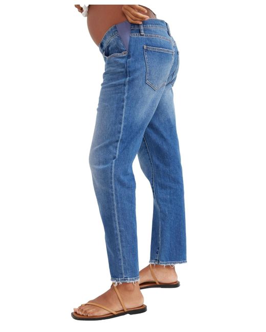 Hatch Collection Blue The Under The Bump Boyfriend Maternity Jean