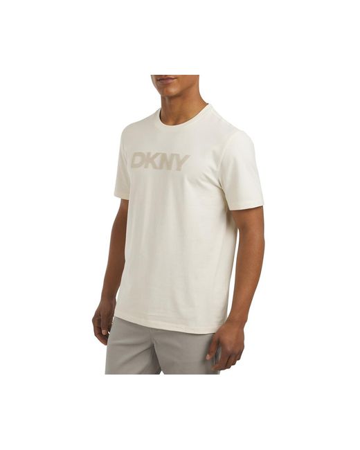DKNY White Dorsey Dot Tee for men