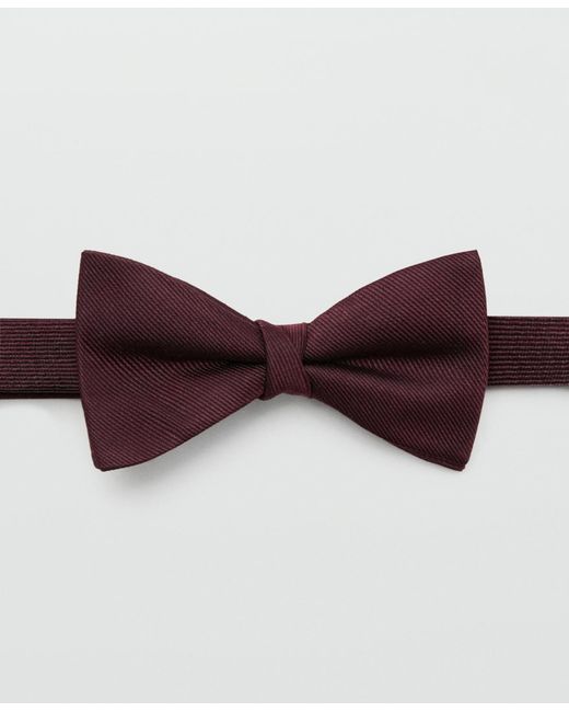 Mango Red Microstructure Classic Bow Tie for men