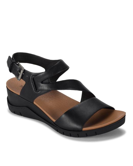 BareTraps Synthetic Cadylyn Wedge Sandals in Black | Lyst