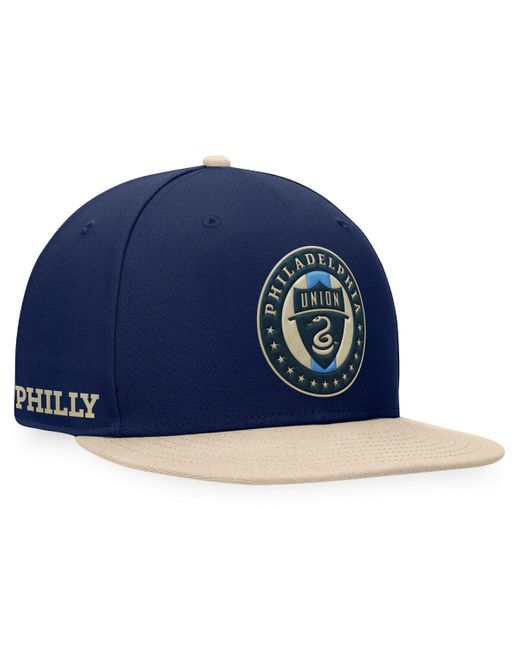 Fanatics Blue Branded Navy/gold Philadelphia Union Downtown Snapback Hat for men