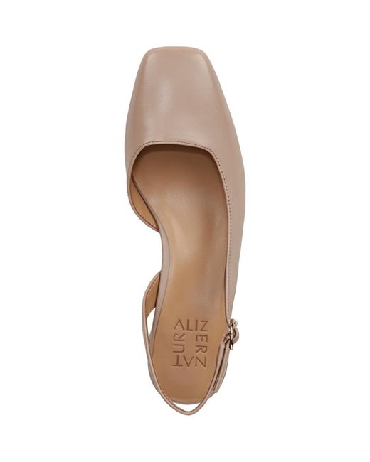 Naturalizer Pink Jayla Mid-heel Square Toe Slingback Pumps