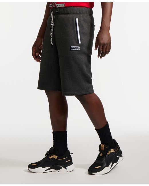 Ecko' Unltd Black Dynamic Fleece Shorts for men