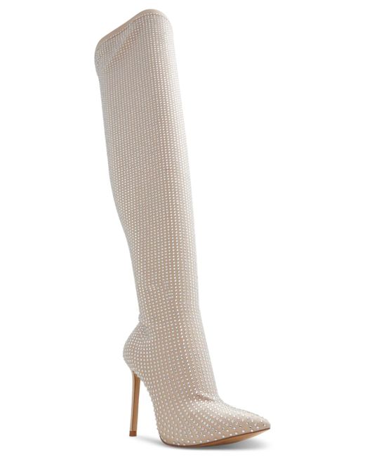 ALDO White Nassia Over-the-knee Pull-on Dress Boots