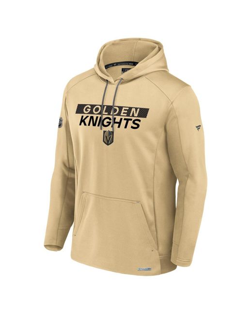 Fanatics Natural Vegas En Knights Pro Rink Fleece Pullover Hoodie for men