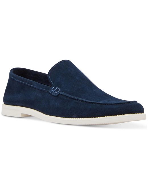 Steve Madden Blue Remy Moc-toe Slip-on Shoe for men