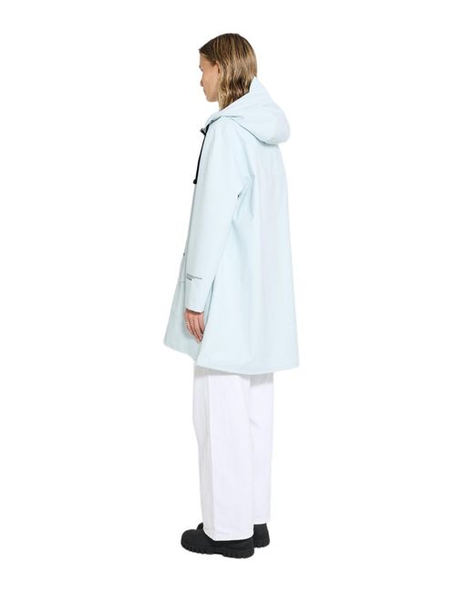 Stutterheim White Mosebacke Patch Raincoat