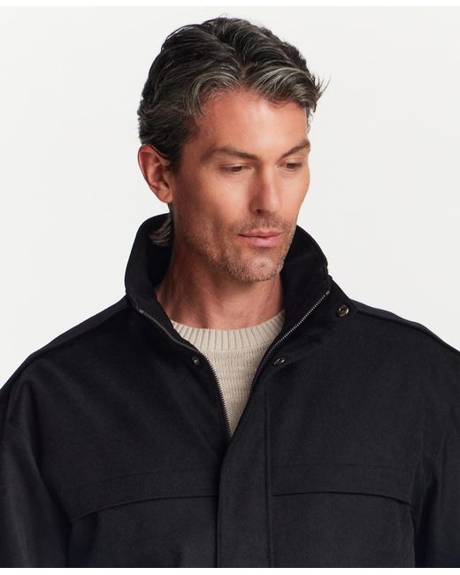 Weatherproof Blue Tech Twill Lined Bomber Jacket for men